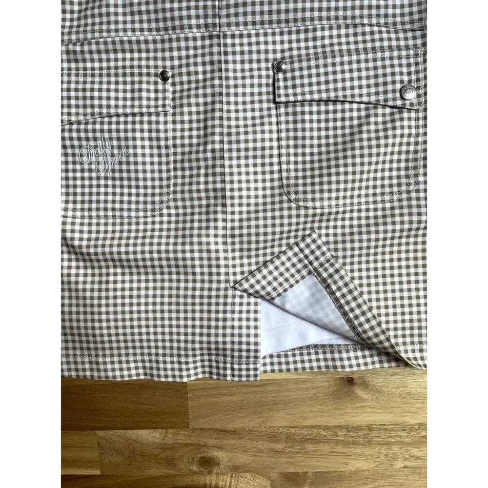 Daily Sports Athletic Golf Leisure Skort Skirt Gingham Size 4
